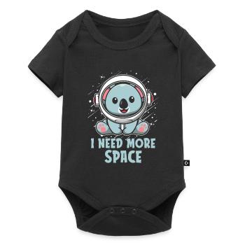 Koala Bear Astronaut I Need More Space - Baby Premium short-sleeve bodysuit - black - Front