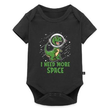 Trex T Rex Dino Astronaute J’ai besoin de plus d’espace - Body à manches courtes Premium Bébé - noir - Devant