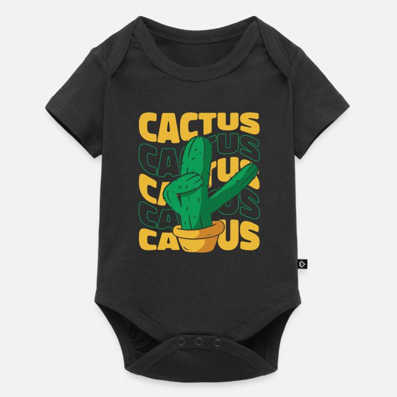 Jardin de cactus - Body à manches courtes Premium Bébé - noir