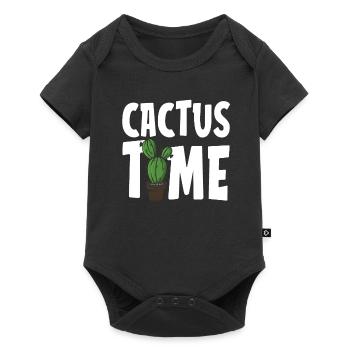 Jardin de cactus - Body à manches courtes Premium Bébé - noir - Devant