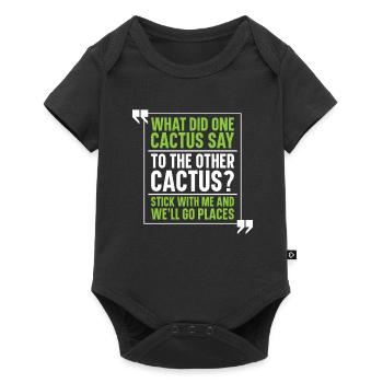 Cactus Garden - Baby Premium short-sleeve bodysuit - black - Front