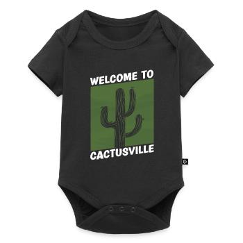 Jardin de cactus - Body à manches courtes Premium Bébé - noir - Devant