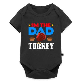 I'm the Dad Turkey - Baby Premium short-sleeve bodysuit - black - Front