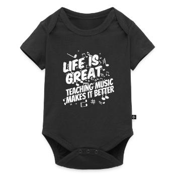 Music Teacher Music Teacher - Baby Premium short-sleeve bodysuit - black - Front