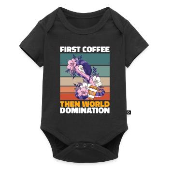 Snake coffee - Baby Premium short-sleeve bodysuit - black - Front