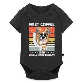 Papillon Funny - Baby Premium short-sleeve bodysuit - black - Front