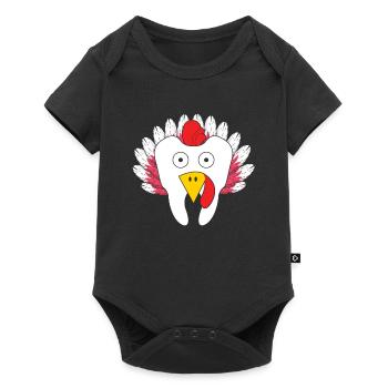 Molar Turkey Thanksgiving Dentist Dental - Baby Premium short-sleeve bodysuit - black - Front