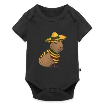 Mexican Capybara - Baby Premium Kurzarmbody - Schwarz - Vorne
