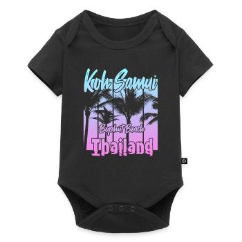 Koh Samui Thailand Bophut Beach - Baby Premium short-sleeve bodysuit - black - Front