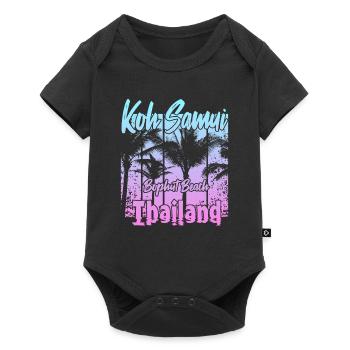 Koh Samui Thailand Bophut Beach - Baby Premium short-sleeve bodysuit - black - Front