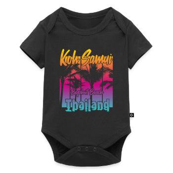 Koh Samui Thailand Bophut Beach - Baby Premium short-sleeve bodysuit - black - Front