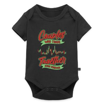 Paire Day Trading Day Trader - Body à manches courtes Premium Bébé - noir - Devant