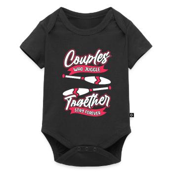 Juggling Juggler Couple - Baby Premium short-sleeve bodysuit - black - Front