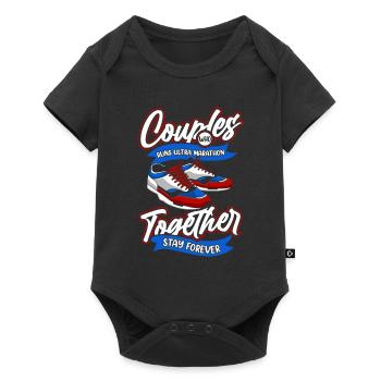 Ultramarathon Couple - Baby Premium short-sleeve bodysuit - black - Front