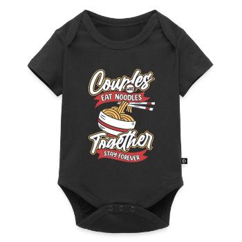 Noodles Couple - Baby Premium short-sleeve bodysuit - black - Front