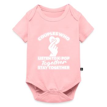 K Pop Kpop Korean Pop Pair - Baby Premium short-sleeve bodysuit - rose - Front