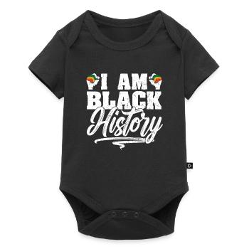 I Am Black History African American Juneteenth - Baby Premium short-sleeve bodysuit - black - Front