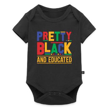 handsome black and educated black man - Baby Premium short-sleeve bodysuit - black - Front