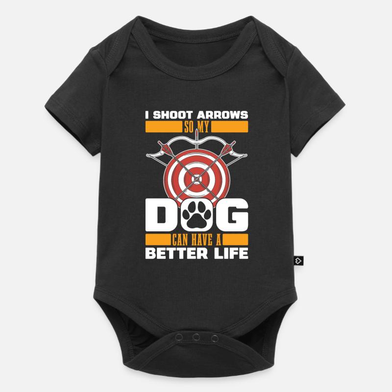 Archery Archery Archer Dog - Body à manches courtes Premium Bébé - noir