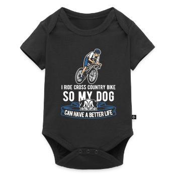 Cross Country Mountain Bike Mtb Dog - Baby Premium short-sleeve bodysuit - black - Front