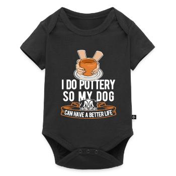 Pottery Dog - Baby Premium short-sleeve bodysuit - black - Front