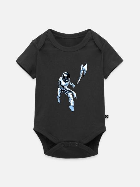 Axtwerfen Axtwerfer Astronaut - Baby Premium Kurzarmbody - Schwarz