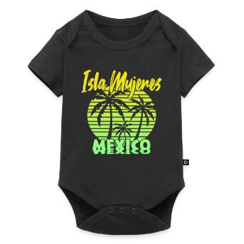 Isla Mujeres Mexico - Baby Premium short-sleeve bodysuit - black - Front