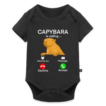 Mème Capybara - Body à manches courtes Premium Bébé - noir - Devant