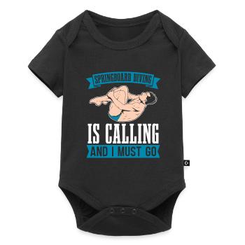 Diving Diver Sarcasm - Baby Premium short-sleeve bodysuit - black - Front