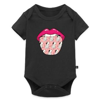 Langue dalmate - Body à manches courtes Premium Bébé - noir - Devant