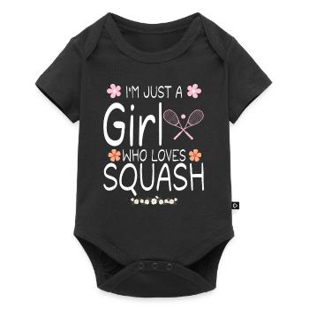 I m Just A Girl Who Loves Squash - Baby Premium short-sleeve bodysuit - black - Front