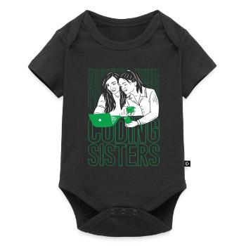Développeur Coder Programmer Sisters - Body à manches courtes Premium Bébé - noir - Devant