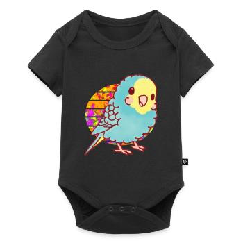 Perruche Kawaii - Body à manches courtes Premium Bébé - noir - Devant