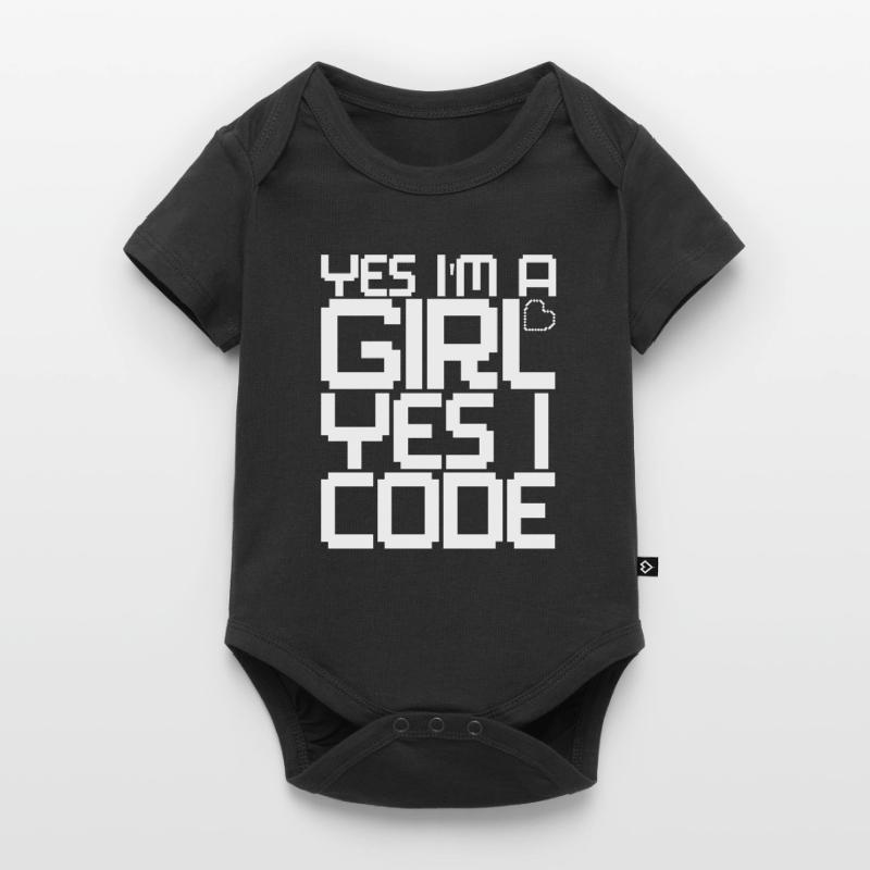 Developer Coder Programmer Girl Baby Premium short-sleeve bodysuit