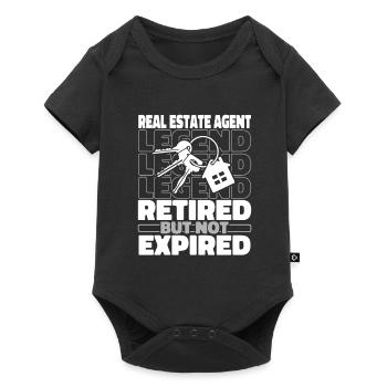 Retired Real Estate Agent - Baby Premium short-sleeve bodysuit - black - Front