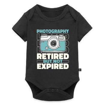 Photographer Photography Retired Camera - Baby Premium short-sleeve bodysuit - black - Front