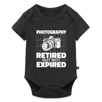 Photographer Photography Retired Camera - Baby Premium short-sleeve bodysuit - black - Front