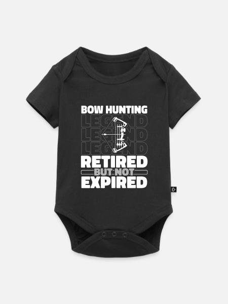 Bogenjagd Bogenjäger Im Ruhestand - Baby Premium Kurzarmbody - Schwarz