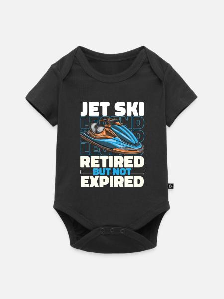 Jet Ski Im Ruhestand - Baby Premium Kurzarmbody - Schwarz