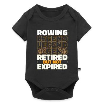 Rowing Retired rowers - Baby Premium short-sleeve bodysuit - black - Front