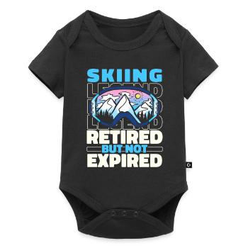 Skiing Après-ski in retirement - Baby Premium short-sleeve bodysuit - black - Front