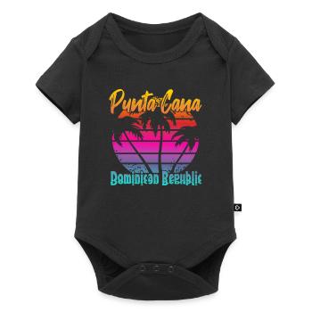 Punta Cana Dominican Republic - Baby Premium short-sleeve bodysuit - black - Front