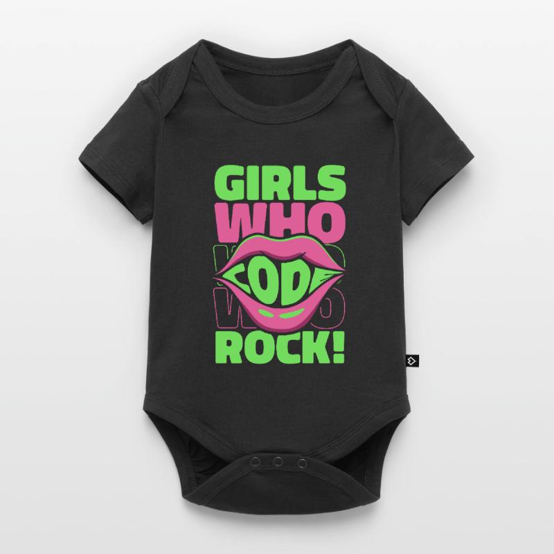 Developer Coder Programmer Girl Baby Premium short-sleeve bodysuit