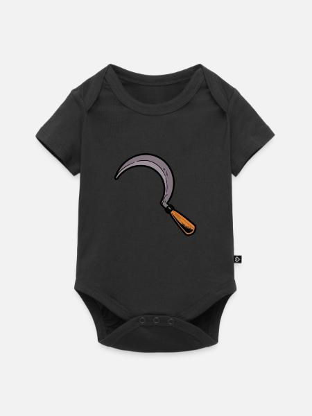 Hobbygärtner Garten Sichel - Baby Premium Kurzarmbody - Schwarz