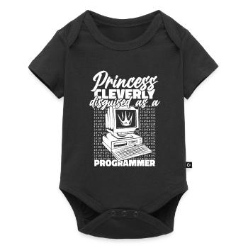 Entwickler Coder Programmierer Prinzessin - Baby Premium Kurzarmbody - Schwarz - Vorne