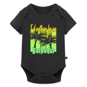 I'd rather be in Barbados - Baby Premium short-sleeve bodysuit - black - Front