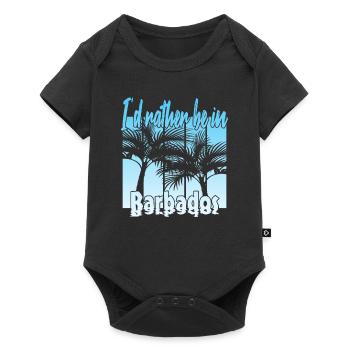 I'd rather be in Barbados - Baby Premium short-sleeve bodysuit - black - Front