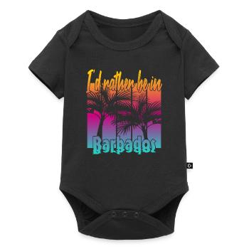 I'd rather be in Barbados - Baby Premium short-sleeve bodysuit - black - Front