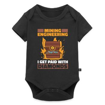 Engineer Lustig Mining Engineer - Baby Premium short-sleeve bodysuit - black - Front