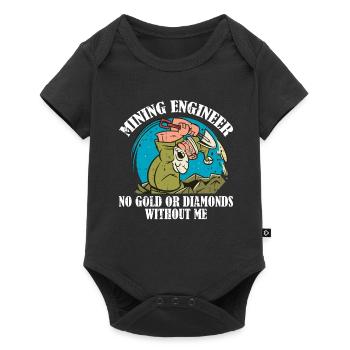 Engineer Lustig Mining Engineer - Baby Premium short-sleeve bodysuit - black - Front